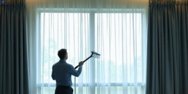 Commercial curtain stain removal service camira hotels offices restaurants